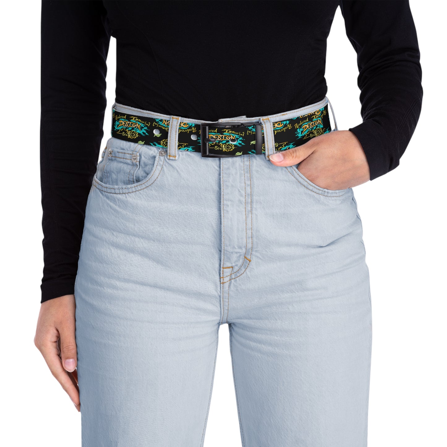 Rendered Immortal Belt, Unique Accessory, Gift Idea, Casual Wear, Adjustable Belt, Colorful Belt