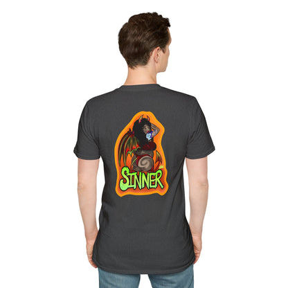 Saint and Sinner Graphic T-Shirt, Unisex Tee for Halloween, Gift for Friends, Statement Shirt, Casual Wear, Gothic Aesthetic