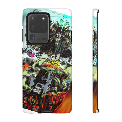 Tough Cases Phone Case, Edgy Art Phone Cover, Unique Gift for Him, Phone Accessories, Halloween Decor