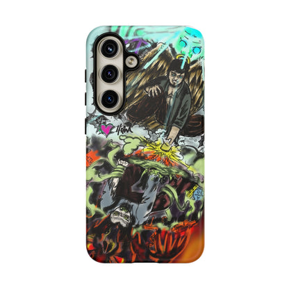 Tough Cases Phone Case, Edgy Art Phone Cover, Unique Gift for Him, Phone Accessories, Halloween Decor