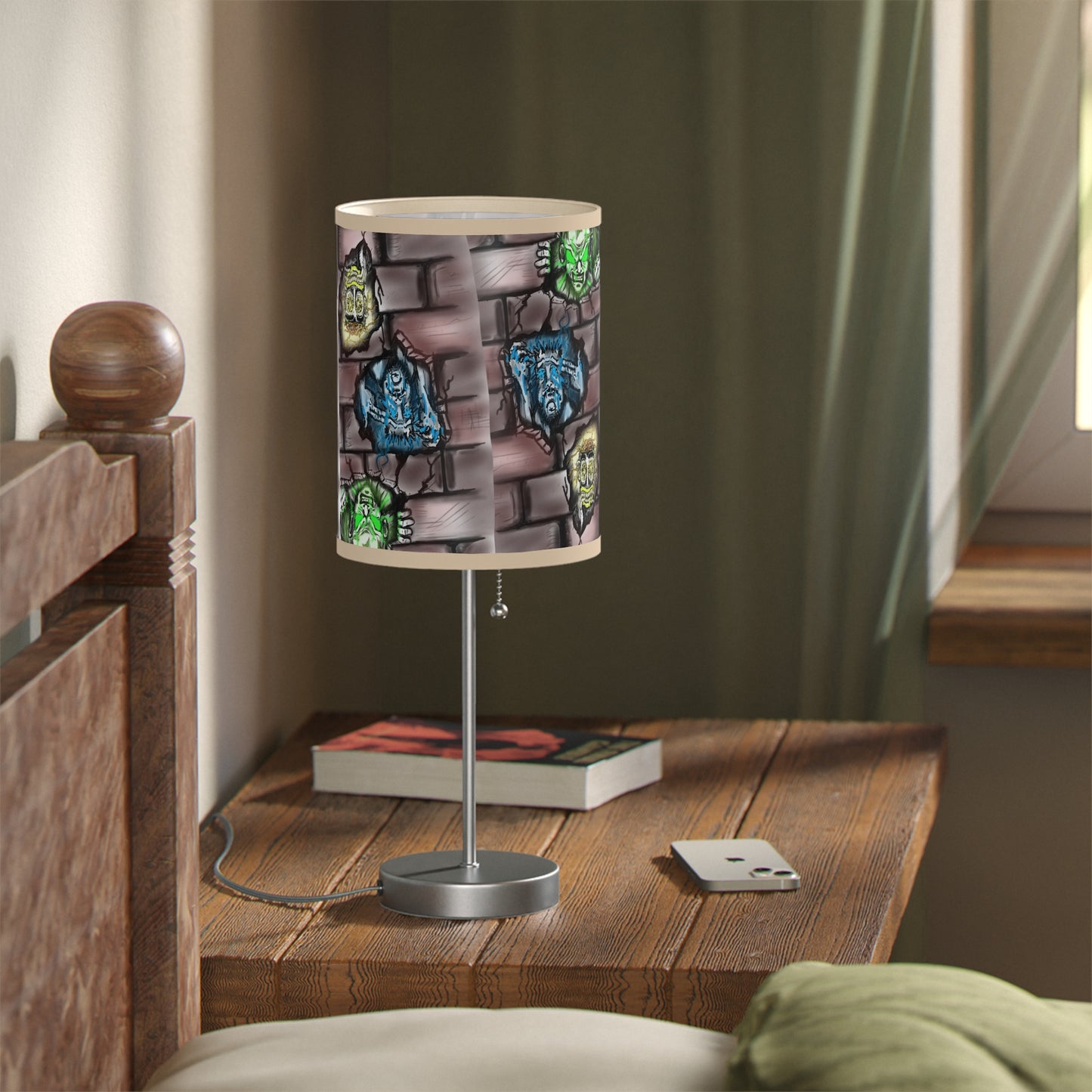 Graffiti Emotion Faces Table Lamp –Mental Expression Art Lamp (US/CA Plug)