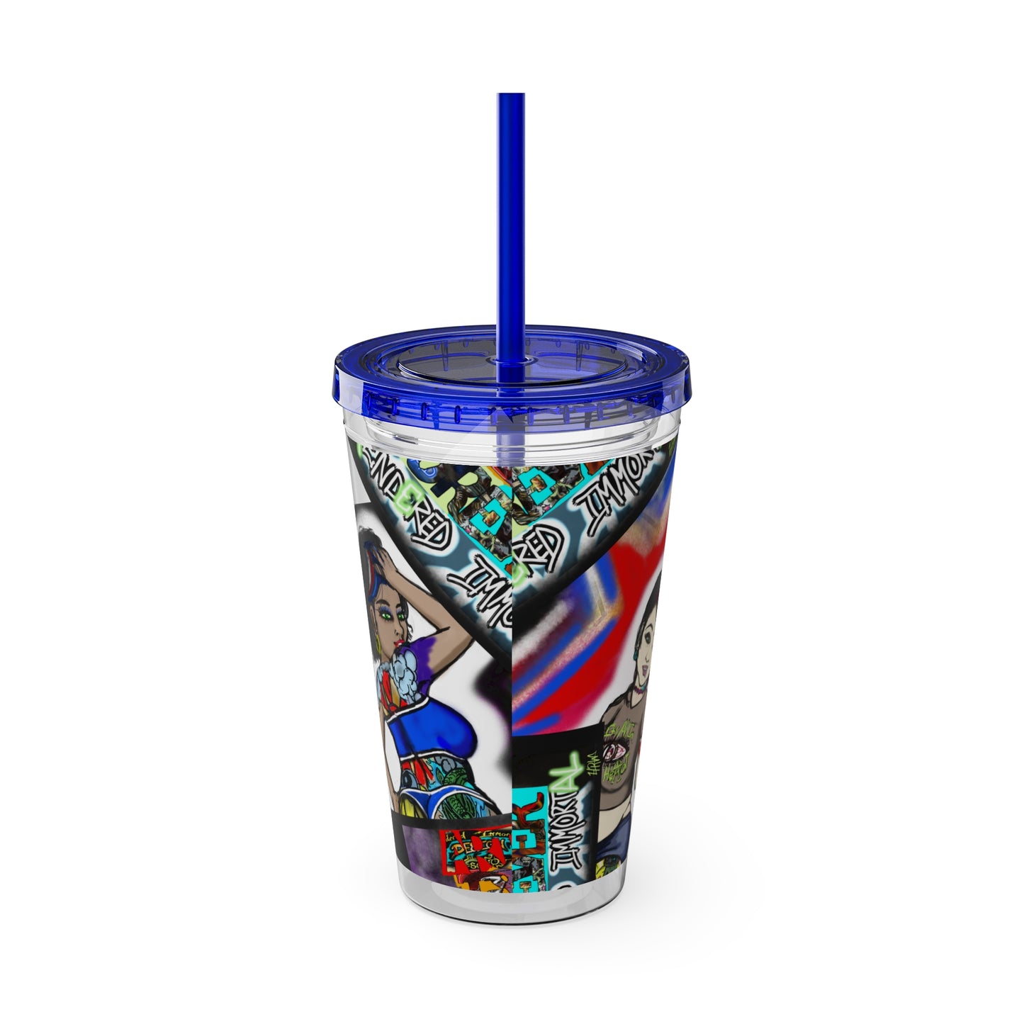 Sunsplash Tumbler with Straw, 16oz