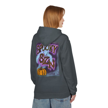 Halloween Hoodie, Unisex Midweight Fleece for Fall, Spooky SZN Apparel, Perfect for Ghost Hunting, Trick or Treating