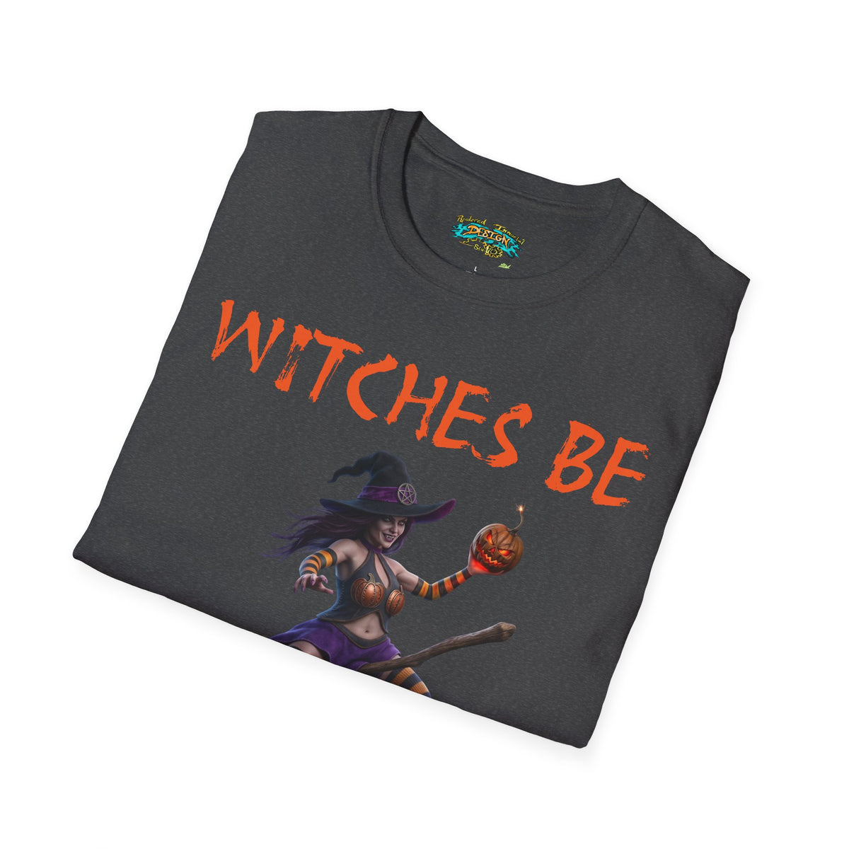 Witches Be Trippin' Unisex T-Shirt - Casual Halloween Tee, Spooky Vibes, Witchcraft Apparel, Perfect for Fall, Trick or Treats