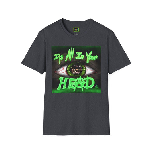 It's All In Your Head, Vintage Style Tee, Perfect for Music Lovers, Gift for Hipsters, Unique Streetwear