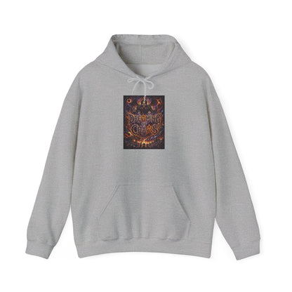Dreaming of Chaos hoodie — sport grey, front view