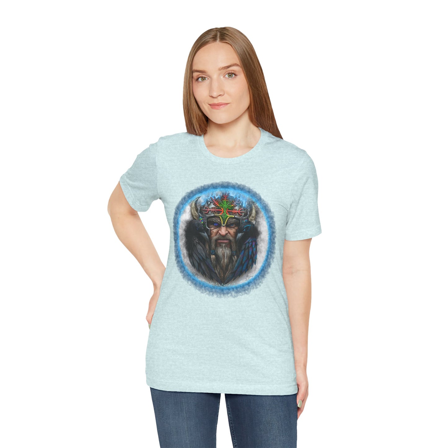 Viking King Graphic Tee — Norse Warrior Playing Card Design