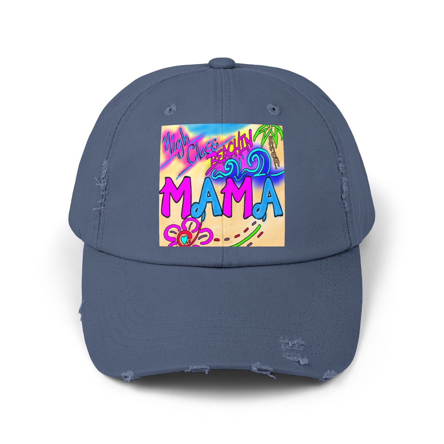 Tropical Mama Distressed Cap - Perfect for Beach Days & Gifts