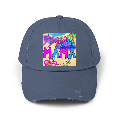 Tropical Mama Distressed Cap - Perfect for Beach Days & Gifts