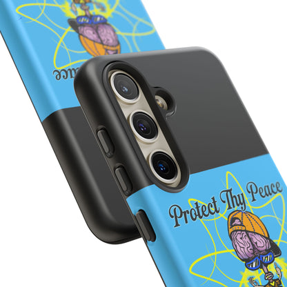 Protect Thy Peace Phone Case, Zen G Tough Case for Stress Relief, Unique Phone Accessory, Holiday Gift, Vibrant Design