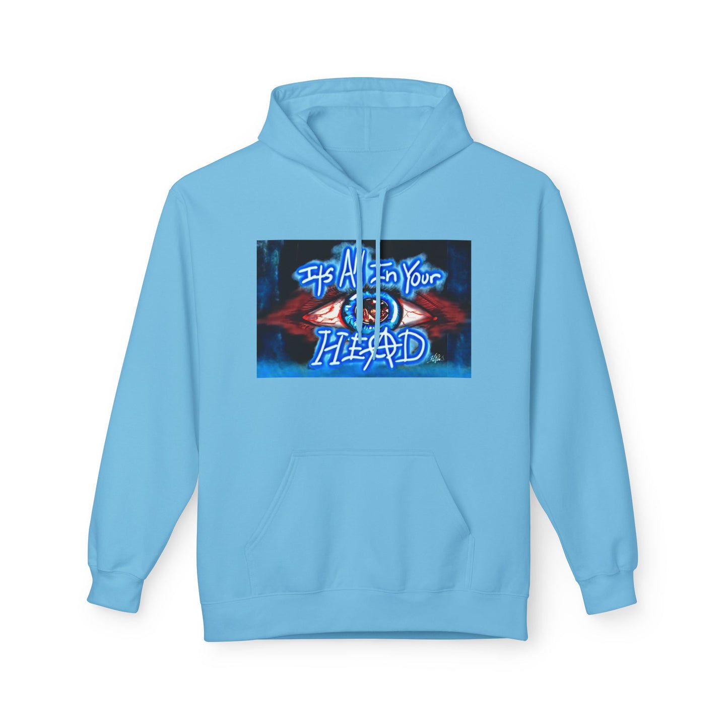 Unisex Fleece Hoodie - 'It's All In Your Head' Graphic Design