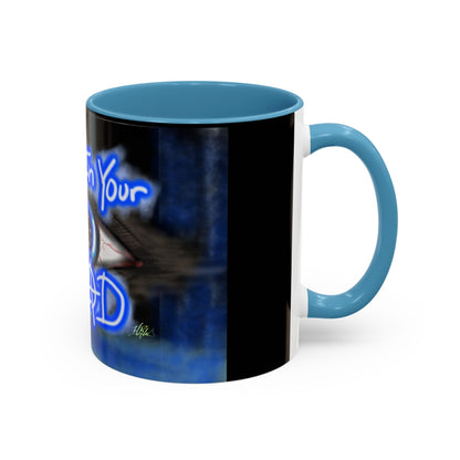 All In Your Head Accent Coffee Mug - Unique Gift for Coffee Lovers
