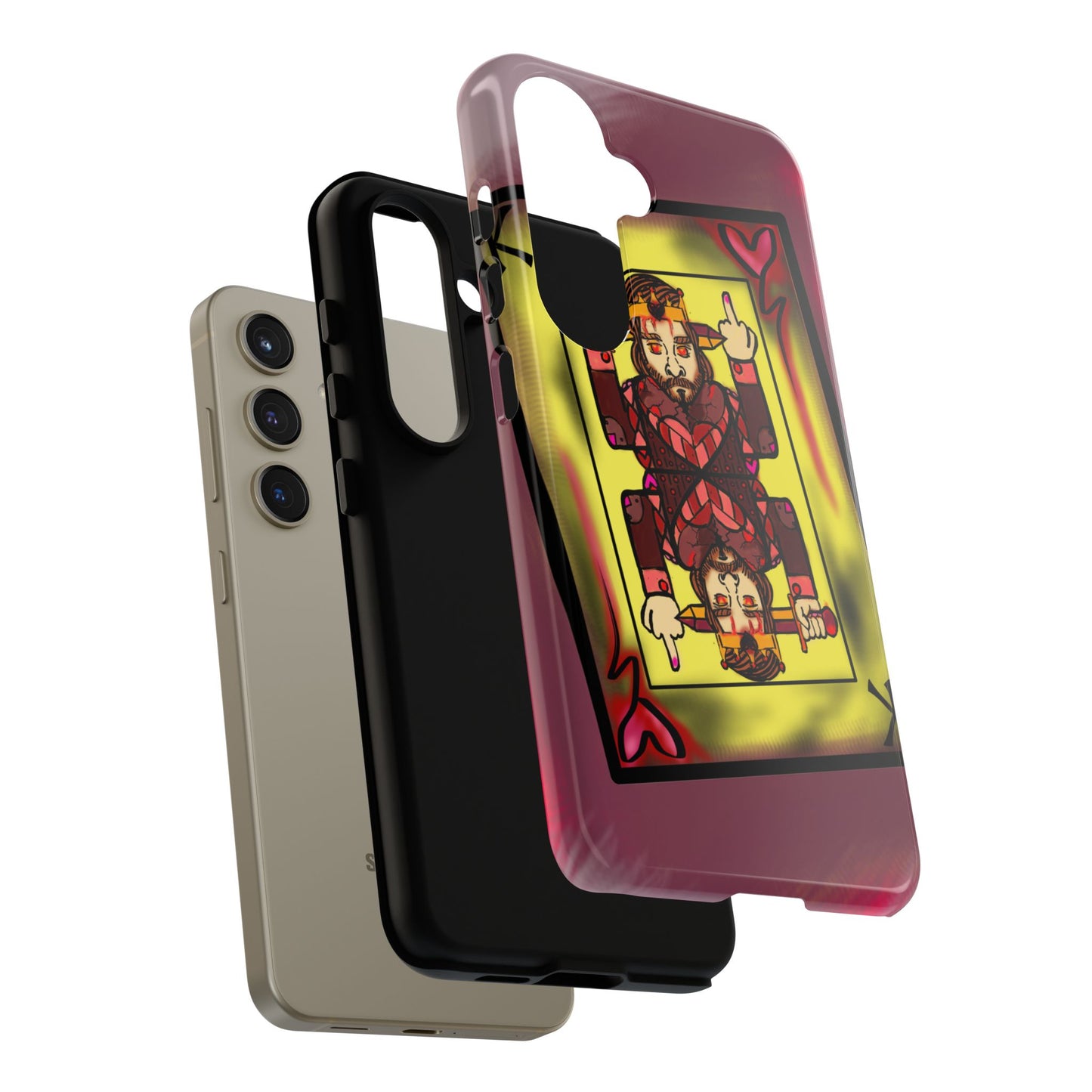 Playing Card Phone Case - Tough Cases with King Design