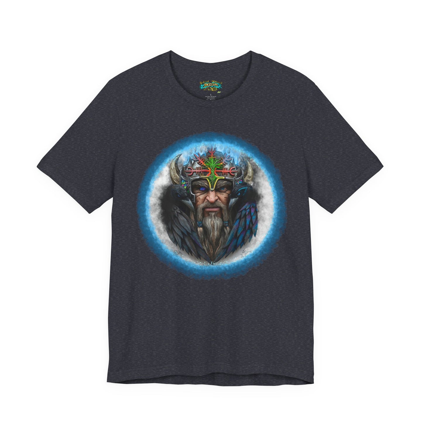 Viking King Graphic Tee — Norse Warrior Playing Card Design