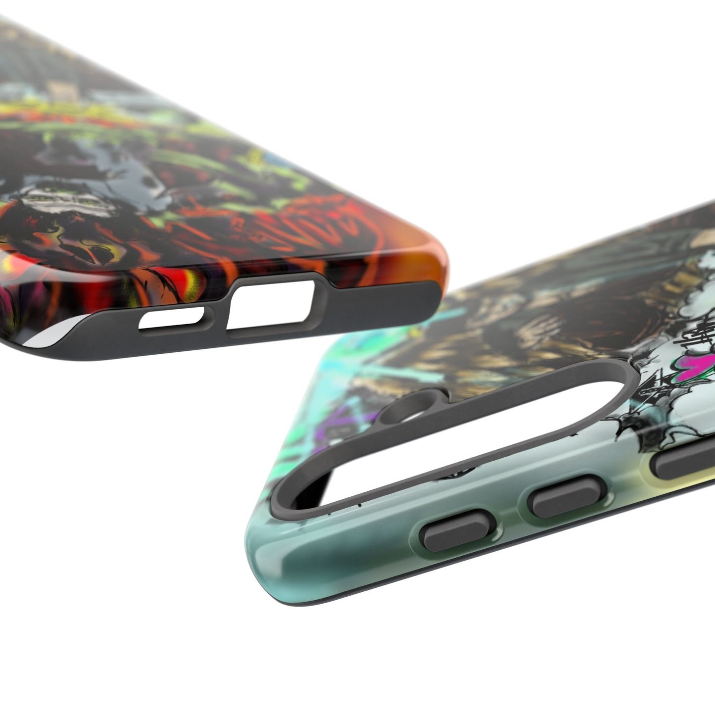 Tough Cases Phone Case, Edgy Art Phone Cover, Unique Gift for Him, Phone Accessories, Halloween Decor