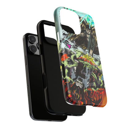 Tough Cases Phone Case, Edgy Art Phone Cover, Unique Gift for Him, Phone Accessories, Halloween Decor
