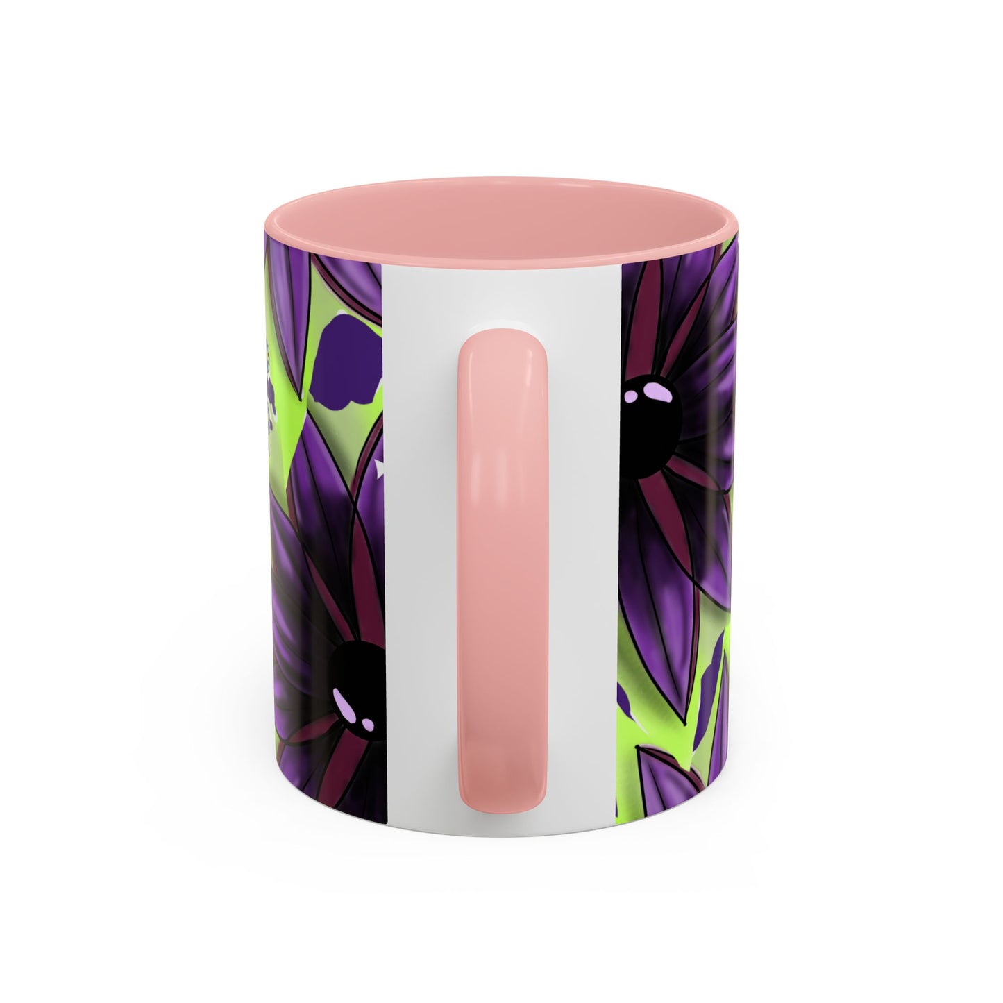 Vibrant Flower Accent Coffee Mug - 11oz & 15oz Semicolon Let Them Design