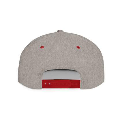 Unique Flat Bill Snapback Hat, Trendy Cap for Streetwear, Graphic Design Hat, Gift for Him, Cool Fashion Accessory