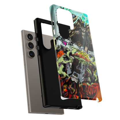 Tough Cases Phone Case, Edgy Art Phone Cover, Unique Gift for Him, Phone Accessories, Halloween Decor