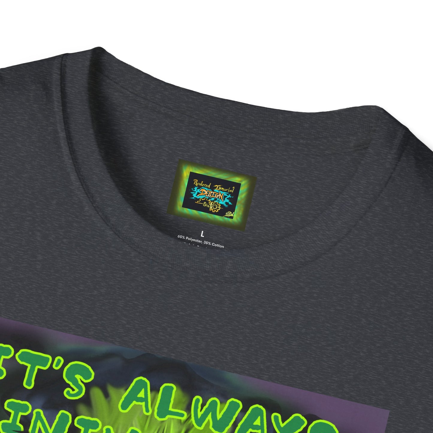 Unisex Graphic T-Shirt - "It's Always Raining in My Head" Horror Art Tee