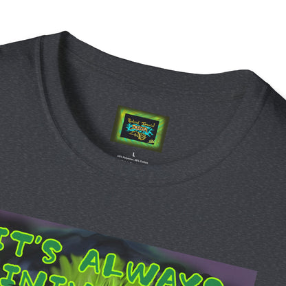 Unisex Graphic T-Shirt - "It's Always Raining in My Head" Horror Art Tee