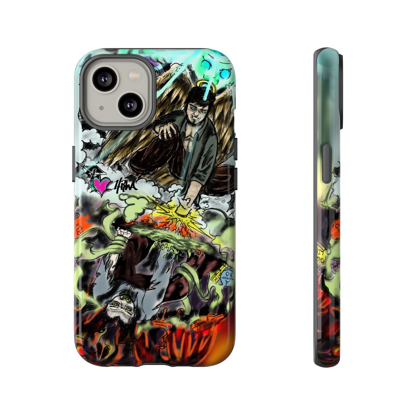 Tough Cases Phone Case, Edgy Art Phone Cover, Unique Gift for Him, Phone Accessories, Halloween Decor