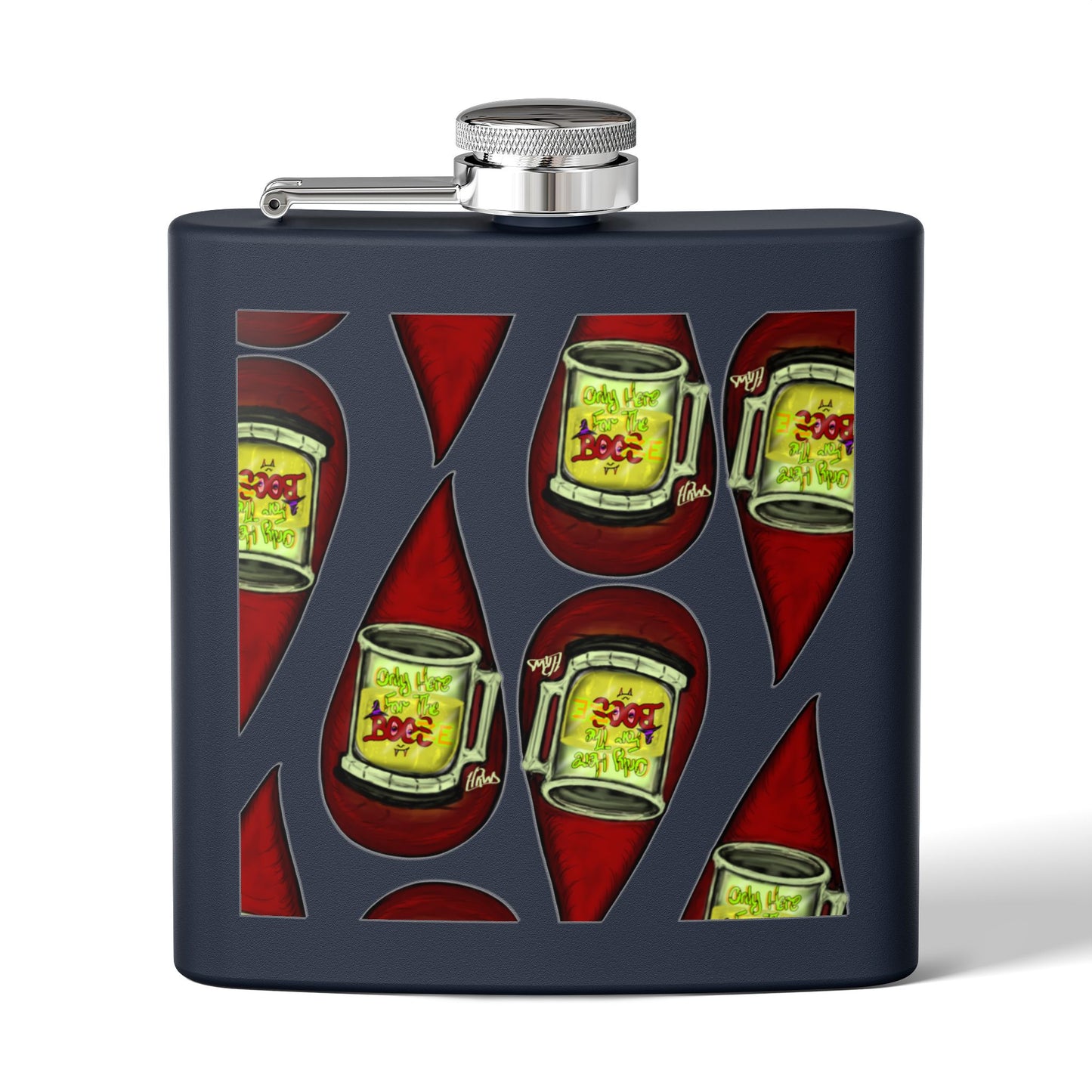 Vibrant Party Flask, Perfect Gift for Celebrations, Tailgating, Gifts for Him, Fun Accessories, Unique Beverage Container