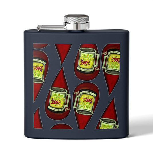 Vibrant Party Flask, Perfect Gift for Celebrations, Tailgating, Gifts for Him, Fun Accessories, Unique Beverage Container