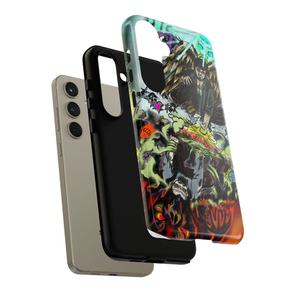 Tough Cases Phone Case, Edgy Art Phone Cover, Unique Gift for Him, Phone Accessories, Halloween Decor