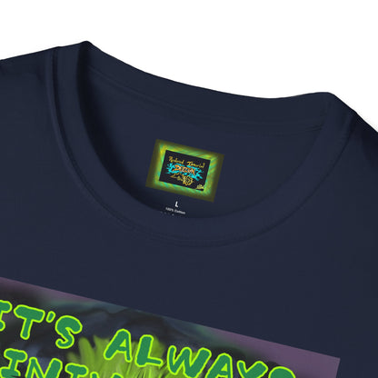 Unisex Graphic T-Shirt - "It's Always Raining in My Head" Horror Art Tee