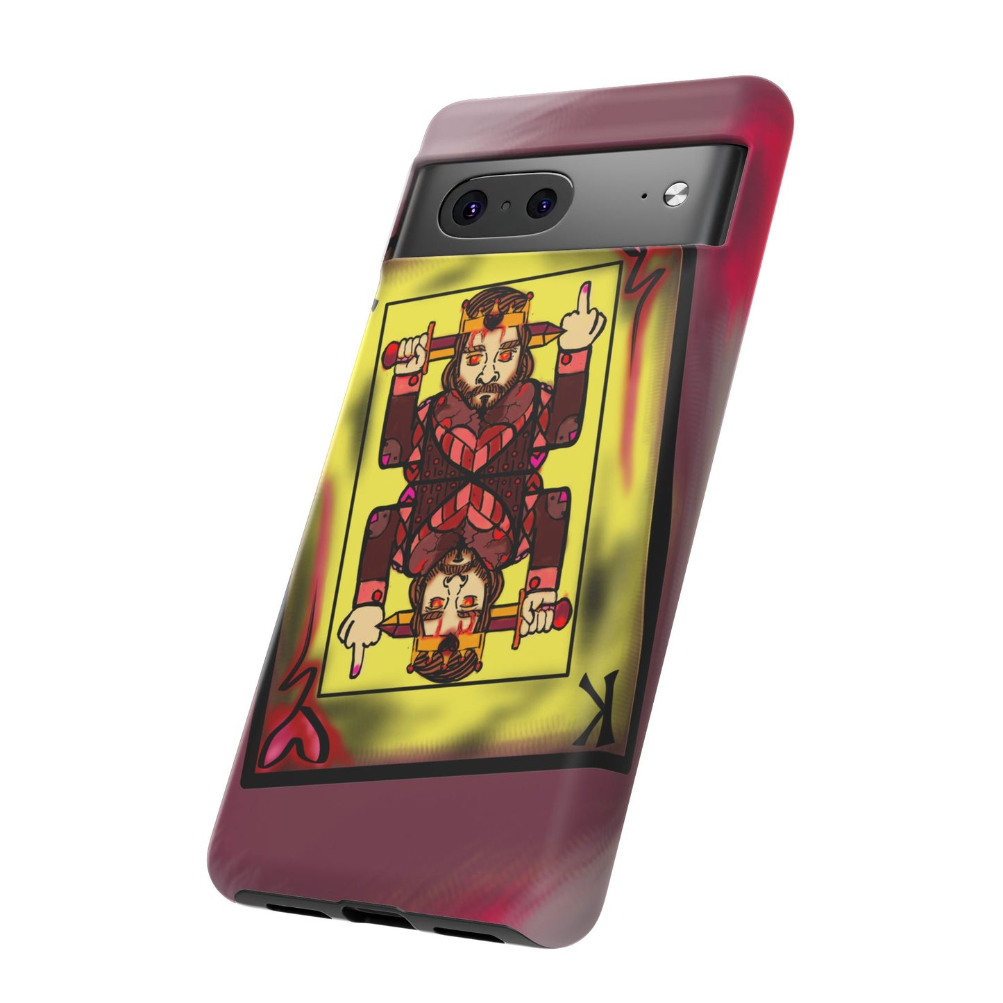 Playing Card Phone Case - Tough Cases with King Design