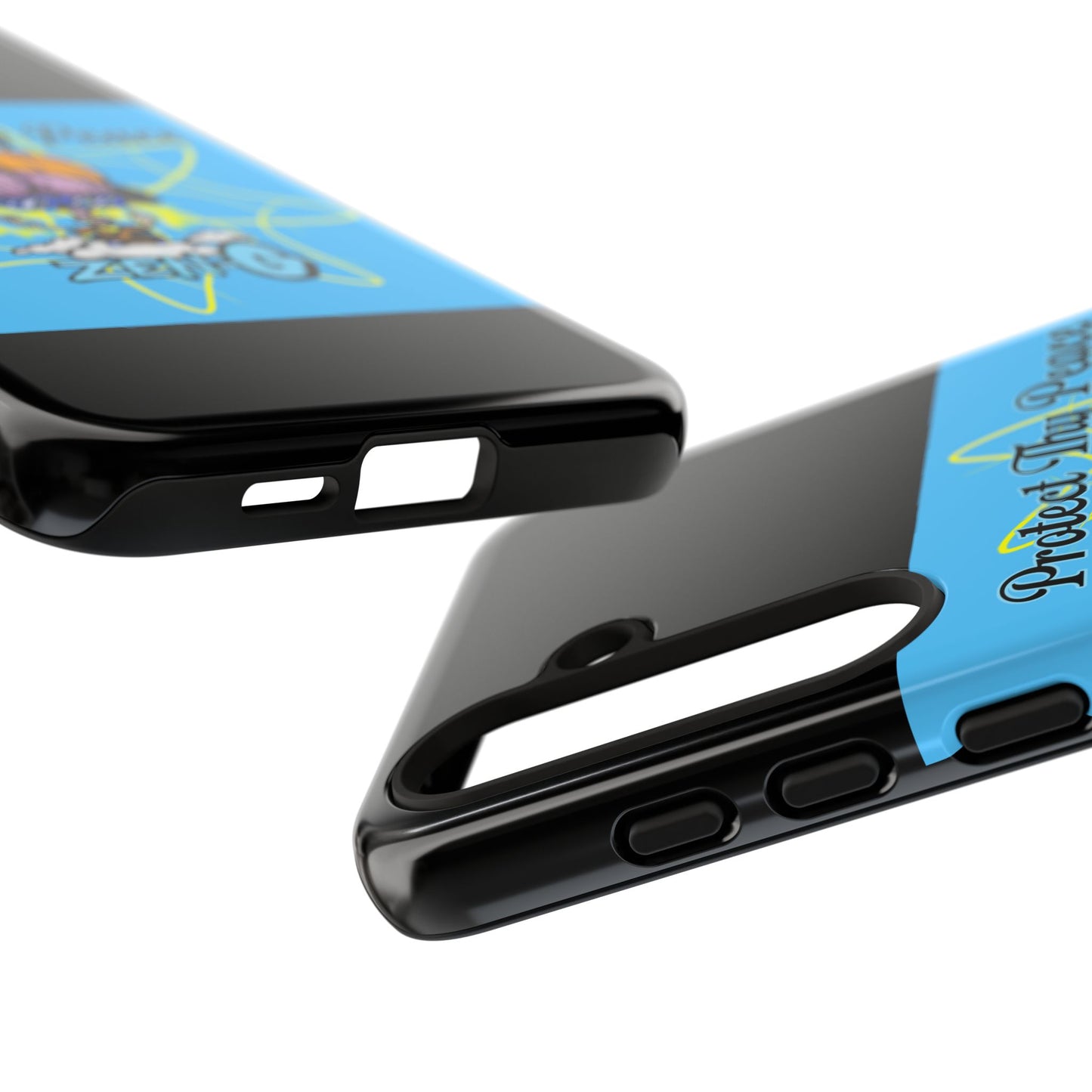 Protect Thy Peace Phone Case, Zen G Tough Case for Stress Relief, Unique Phone Accessory, Holiday Gift, Vibrant Design
