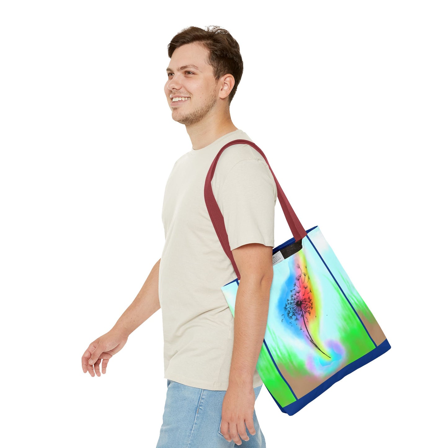 Vibrant Nature-Themed Tote Bag - Perfect for Eco Lovers, Beach Days, Daily Errands, Gift for Friends, Sustainable Fashion