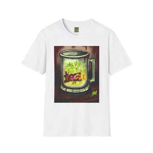 Here For the Boos Unisex Softstyle T-Shirt, Casual Streetwear, Urban Fashion, Unique Graphic Tee, Perfect Gift for Art Lovers