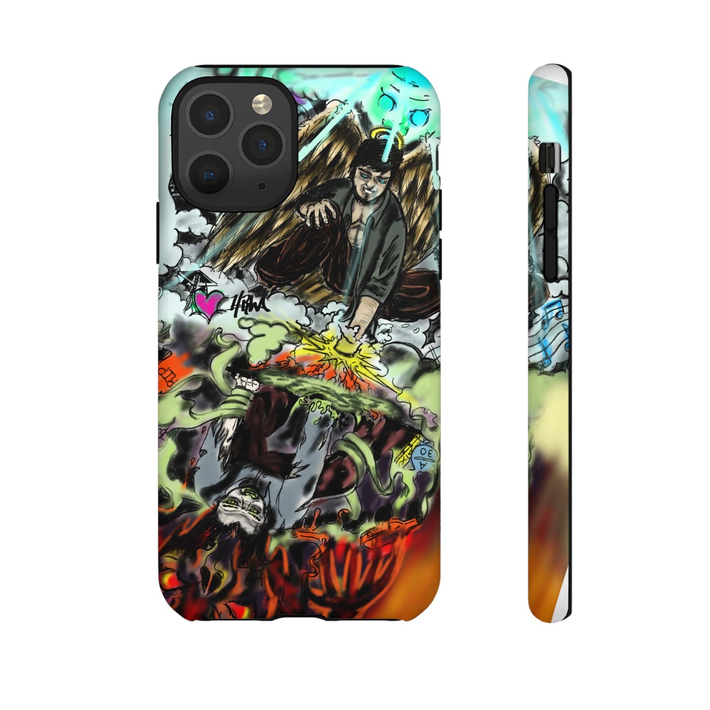 Tough Cases Phone Case, Edgy Art Phone Cover, Unique Gift for Him, Phone Accessories, Halloween Decor