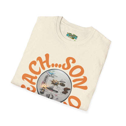 Beach Vibe Graphic T-Shirt — "Beach...Son of a" Retro Surf Design