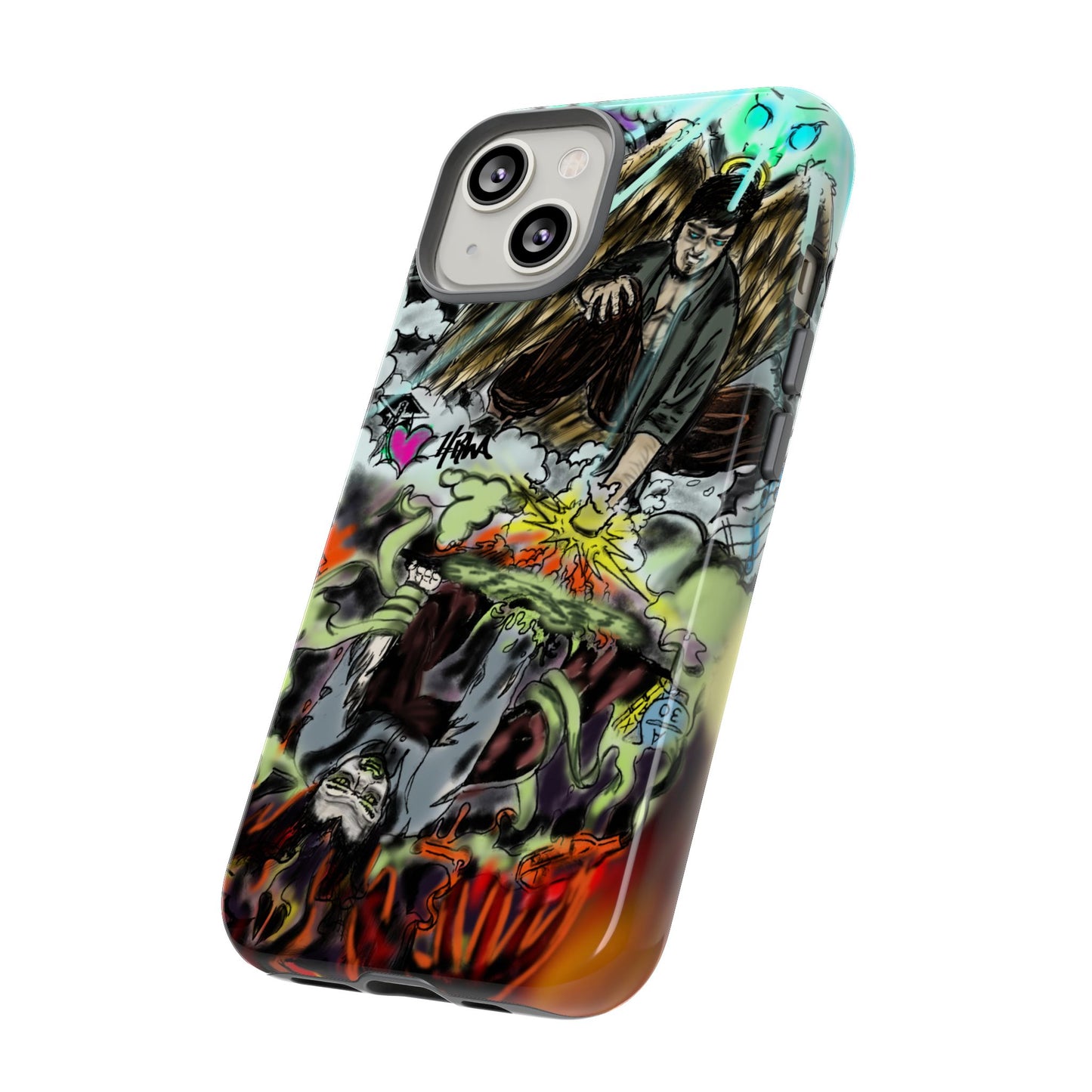 Tough Cases Phone Case, Edgy Art Phone Cover, Unique Gift for Him, Phone Accessories, Halloween Decor