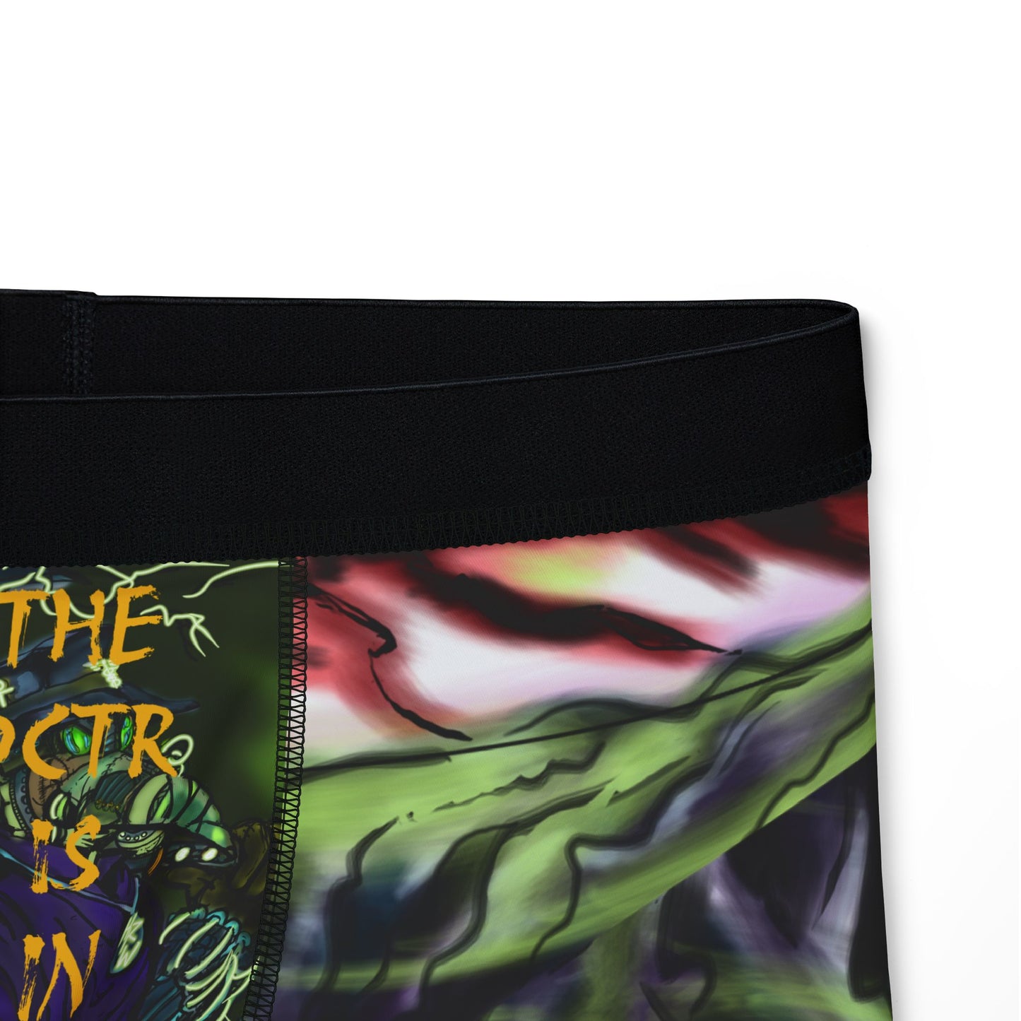 The Dctr Is In Men's Boxers, Unique AOP Underwear, Graphic Print Boxers, Gift for Him, Funky Men's Intimates
