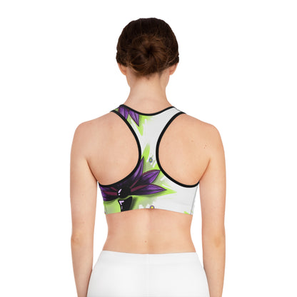 Vibrant Floral Sports Bra – Workout & Activewear for Yoga, Fitness, and Everyday Comfort