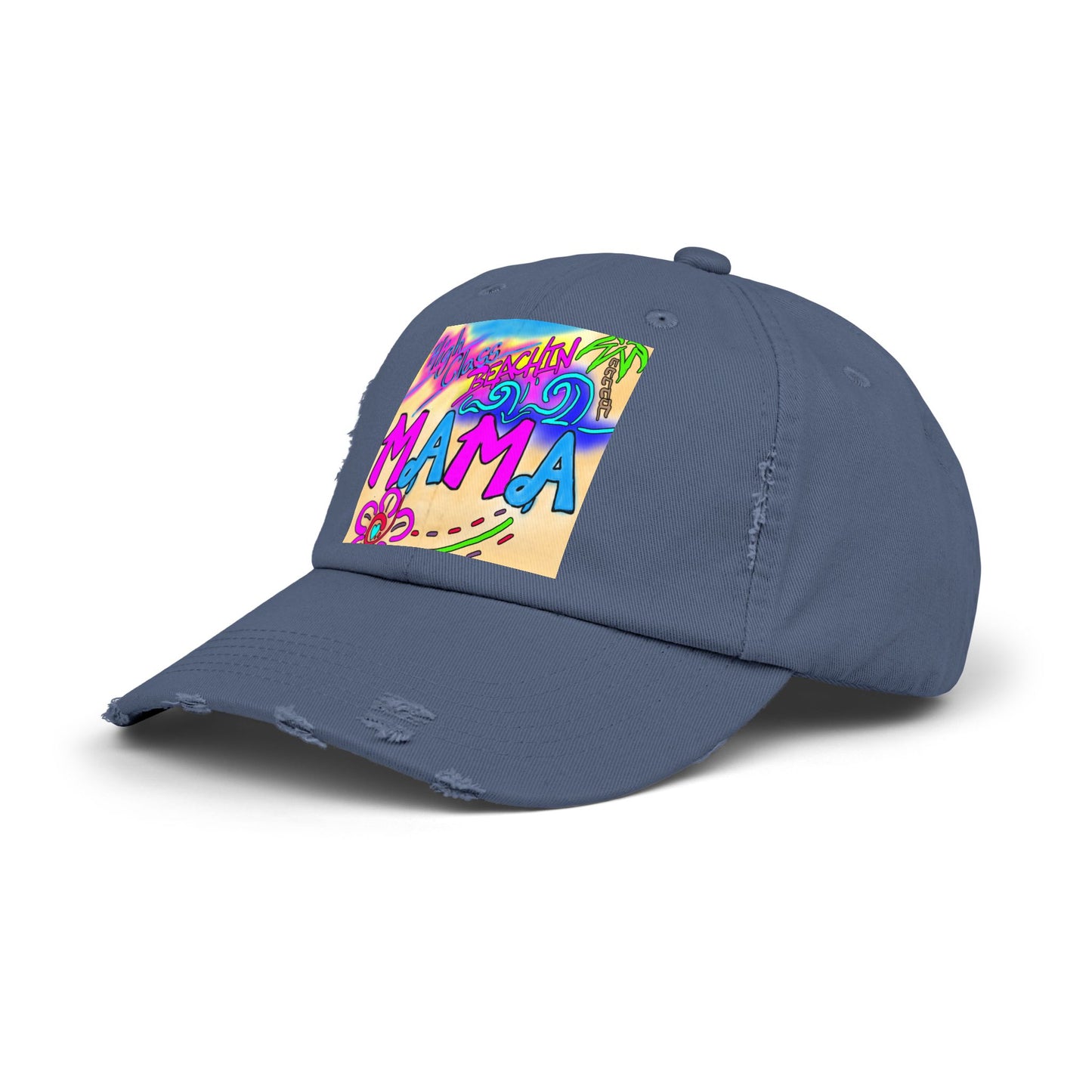 Tropical Mama Distressed Cap - Perfect for Beach Days & Gifts