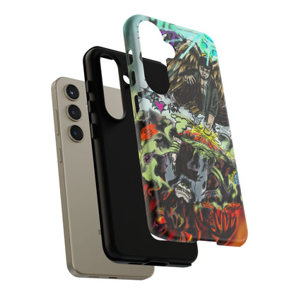Tough Cases Phone Case, Edgy Art Phone Cover, Unique Gift for Him, Phone Accessories, Halloween Decor