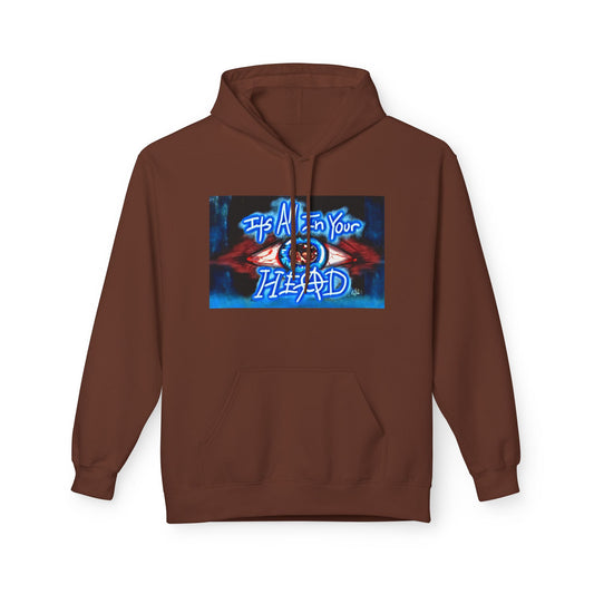 Unisex Fleece Hoodie - 'It's All In Your Head' Graphic Design