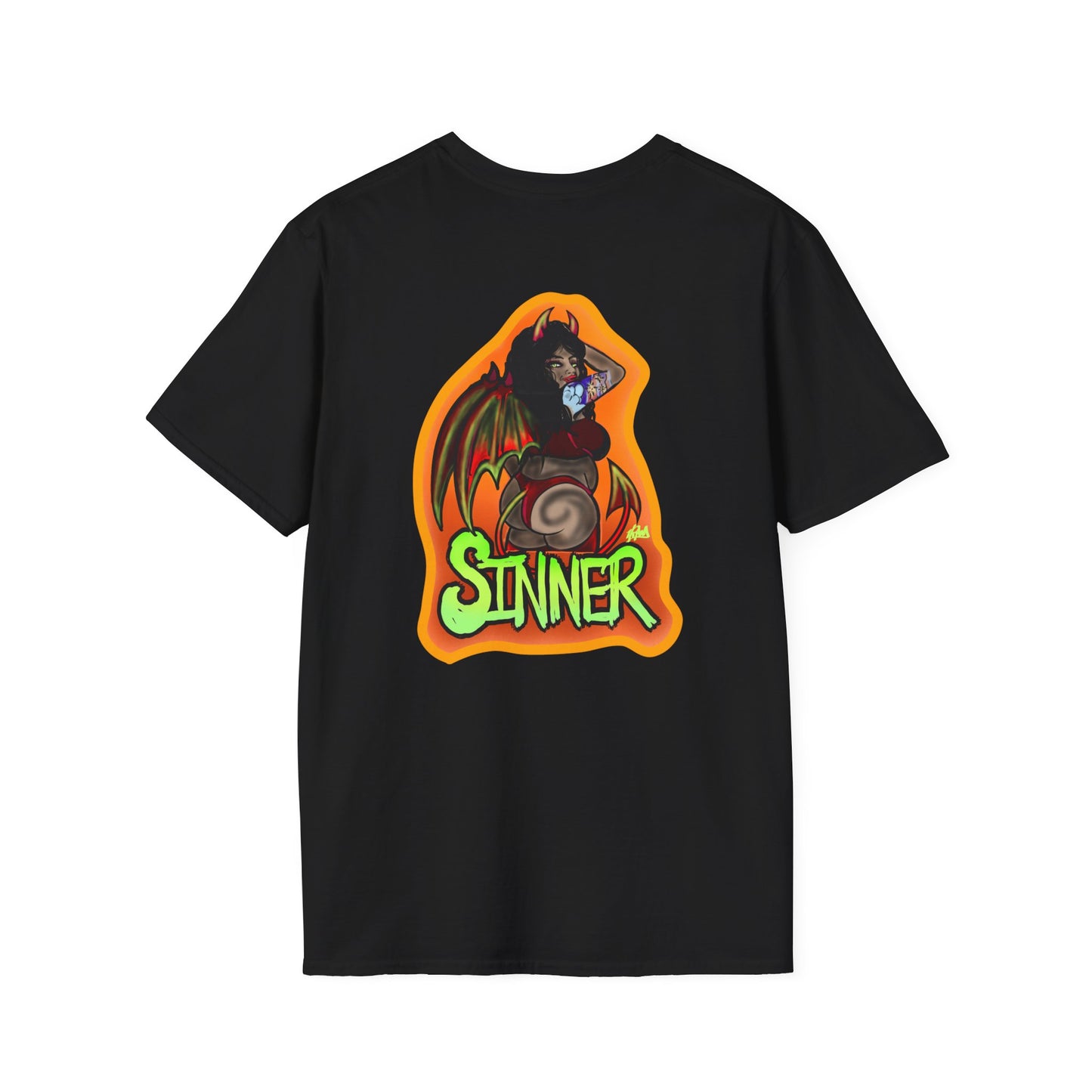 Saint and Sinner Graphic T-Shirt, Unisex Tee for Halloween, Gift for Friends, Statement Shirt, Casual Wear, Gothic Aesthetic