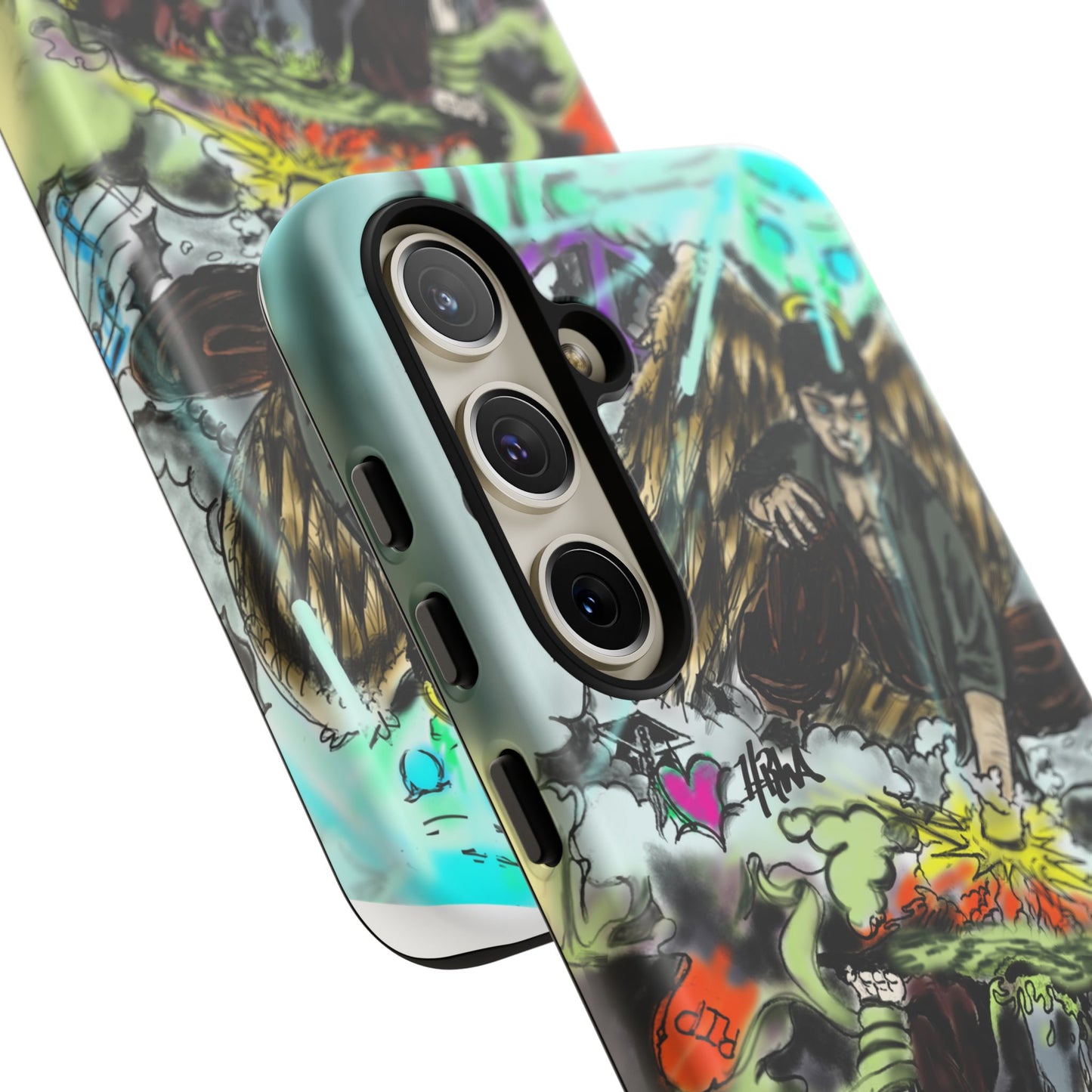 Tough Cases Phone Case, Edgy Art Phone Cover, Unique Gift for Him, Phone Accessories, Halloween Decor