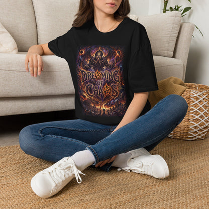 Dreaming of Chaos T‑Shirt — Dark Cosmic Horror Graphic Tee