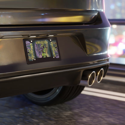 Cool Vanity Plate with 'Down With The Sickness' Design | Unique Car Decoration, Custom License Plate, Gift for Gamers, Halloween Decor, Funky