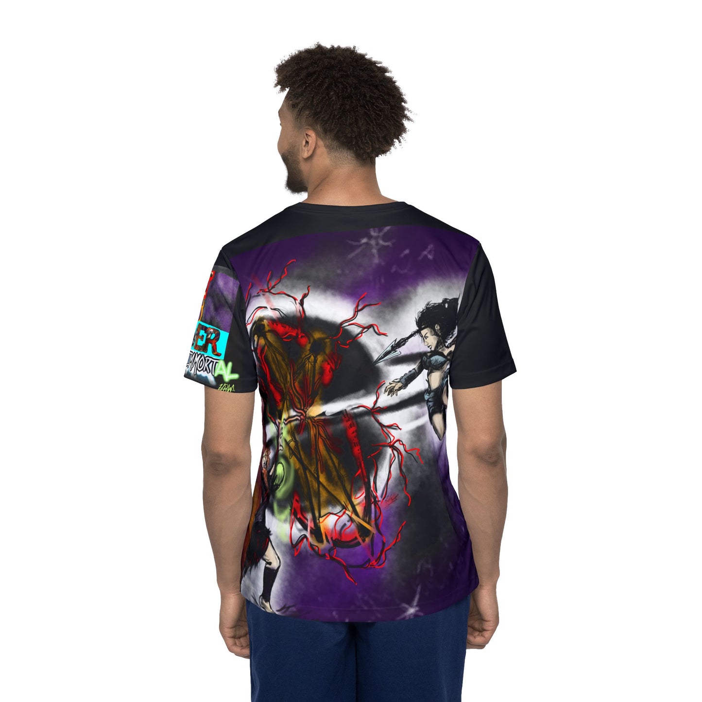Men's Graphic Sports Jersey - Unique AOP Design, Great for Gaming Events, Casual Wear, Gifts, Sports Enthusiasts