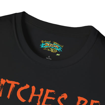Witches Be Trippin' Unisex T-Shirt - Casual Halloween Tee, Spooky Vibes, Witchcraft Apparel, Perfect for Fall, Trick or Treats