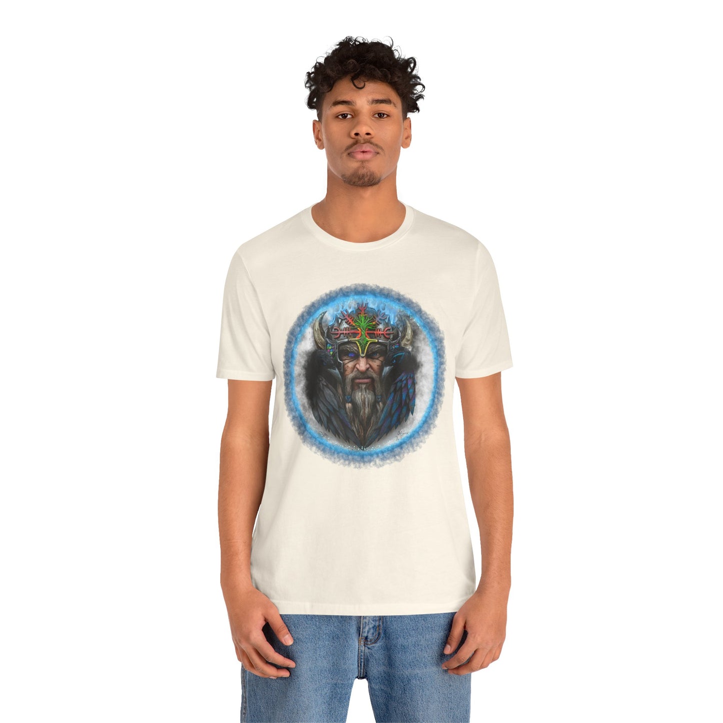 Viking King Graphic Tee — Norse Warrior Playing Card Design