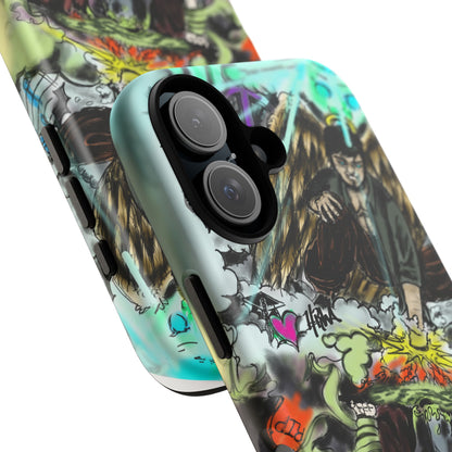 Tough Cases Phone Case, Edgy Art Phone Cover, Unique Gift for Him, Phone Accessories, Halloween Decor